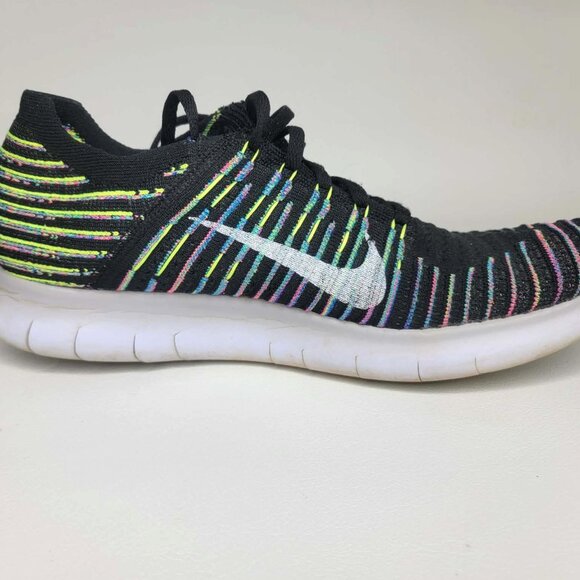 Nike Free Run Flyknit Running Shoe Blue Lagoon Men\'s 12 ~ Model #8310670-003 main image 10